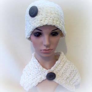 Ivory Minie Cape And Hat Set